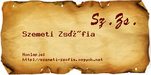 Szemeti Zsófia névjegykártya